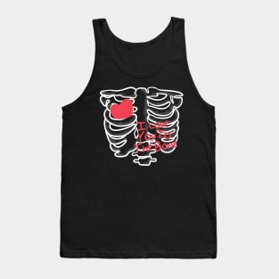 Skeleton in love Tank Top